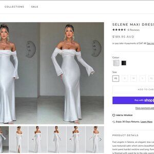 Selene White Maxi Dress